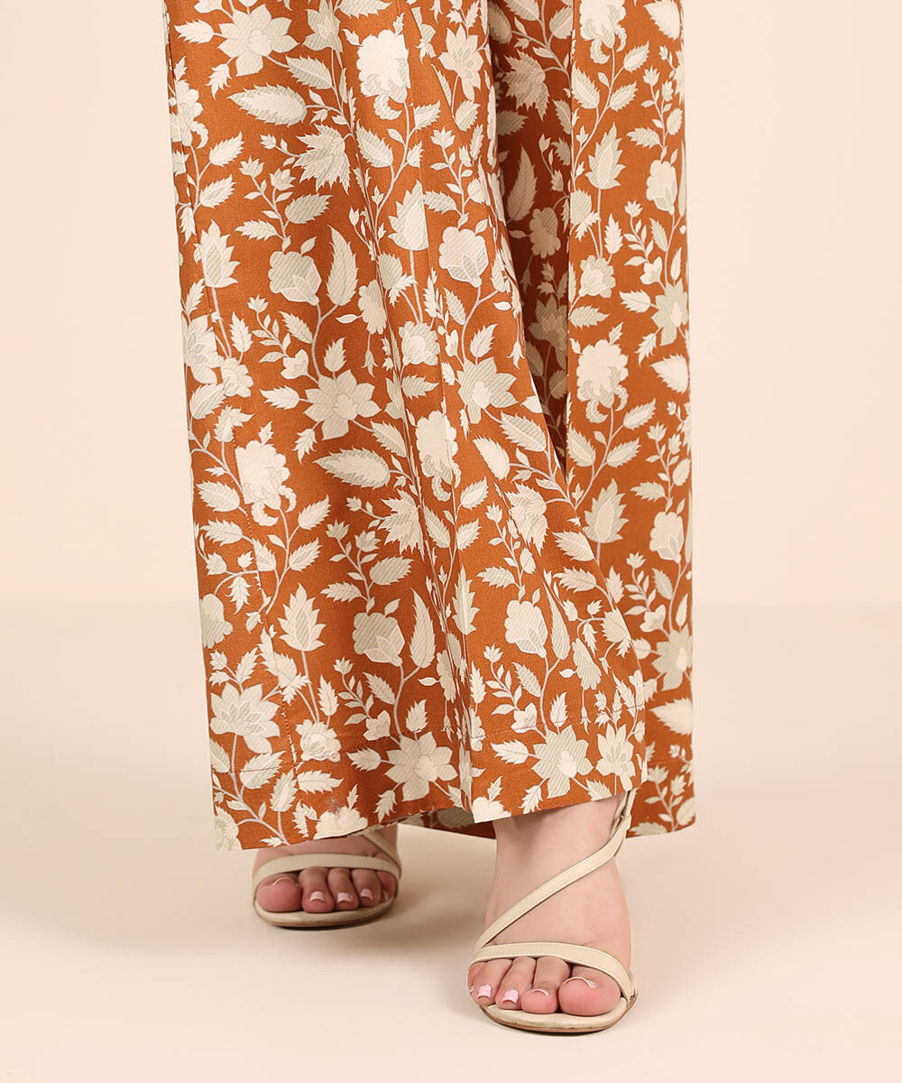 Women's RTW Cambric Multi Printed Flared Pants