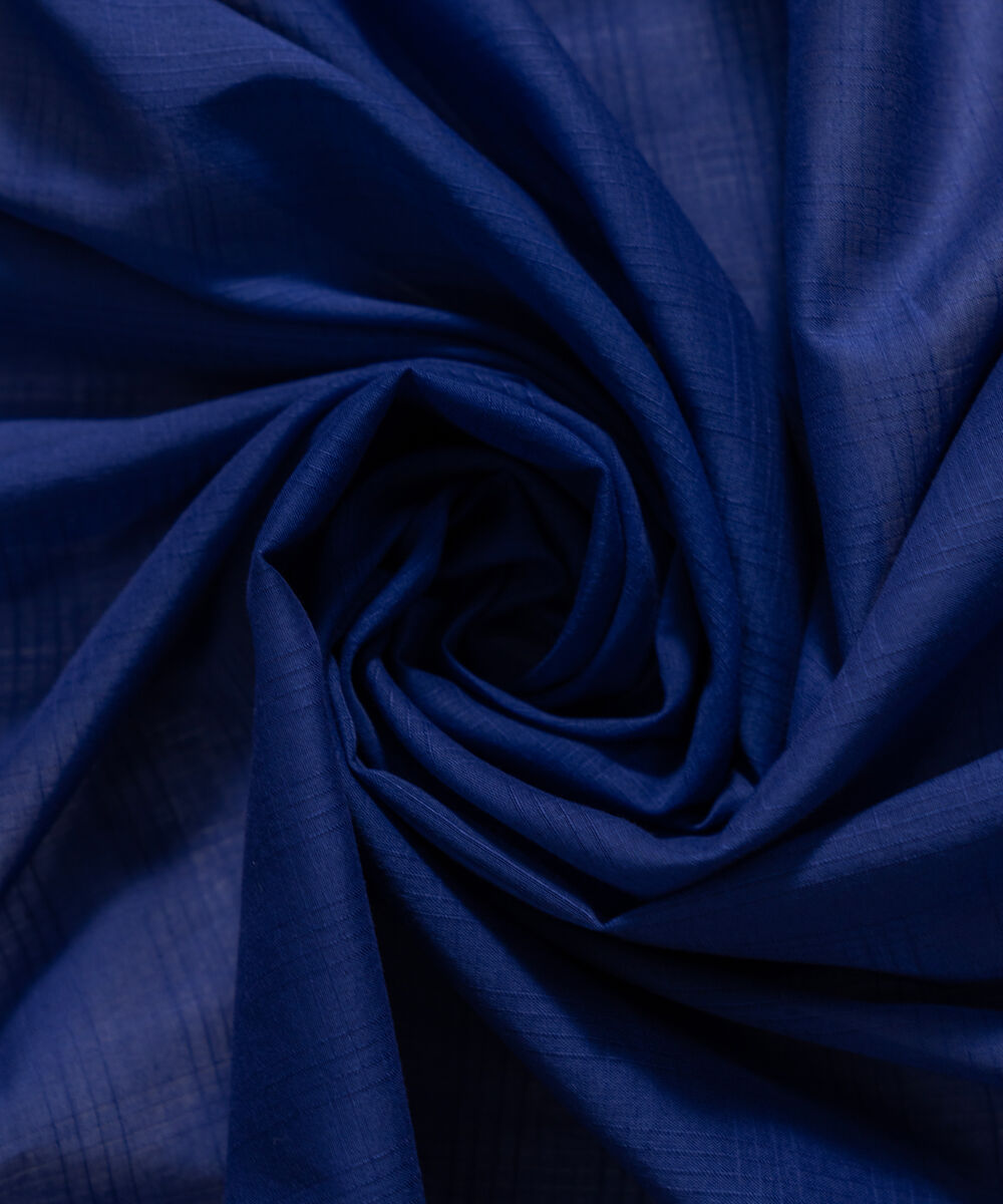 Women's RTW Textured Voil Solid Blue Dupatta