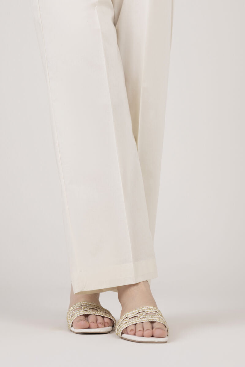 Solid Cambric Straight Pants