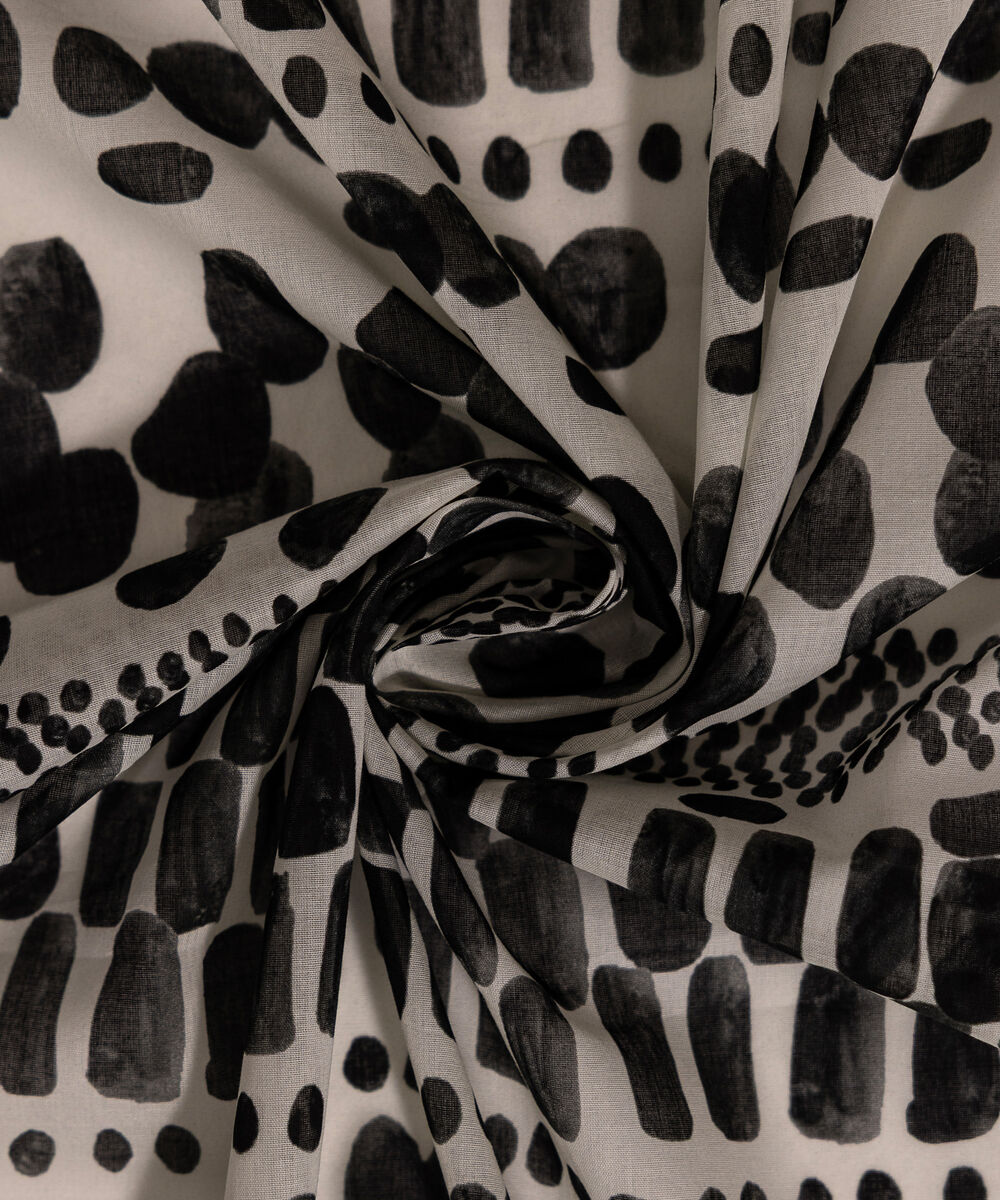 Lawn Printed White Dupatta