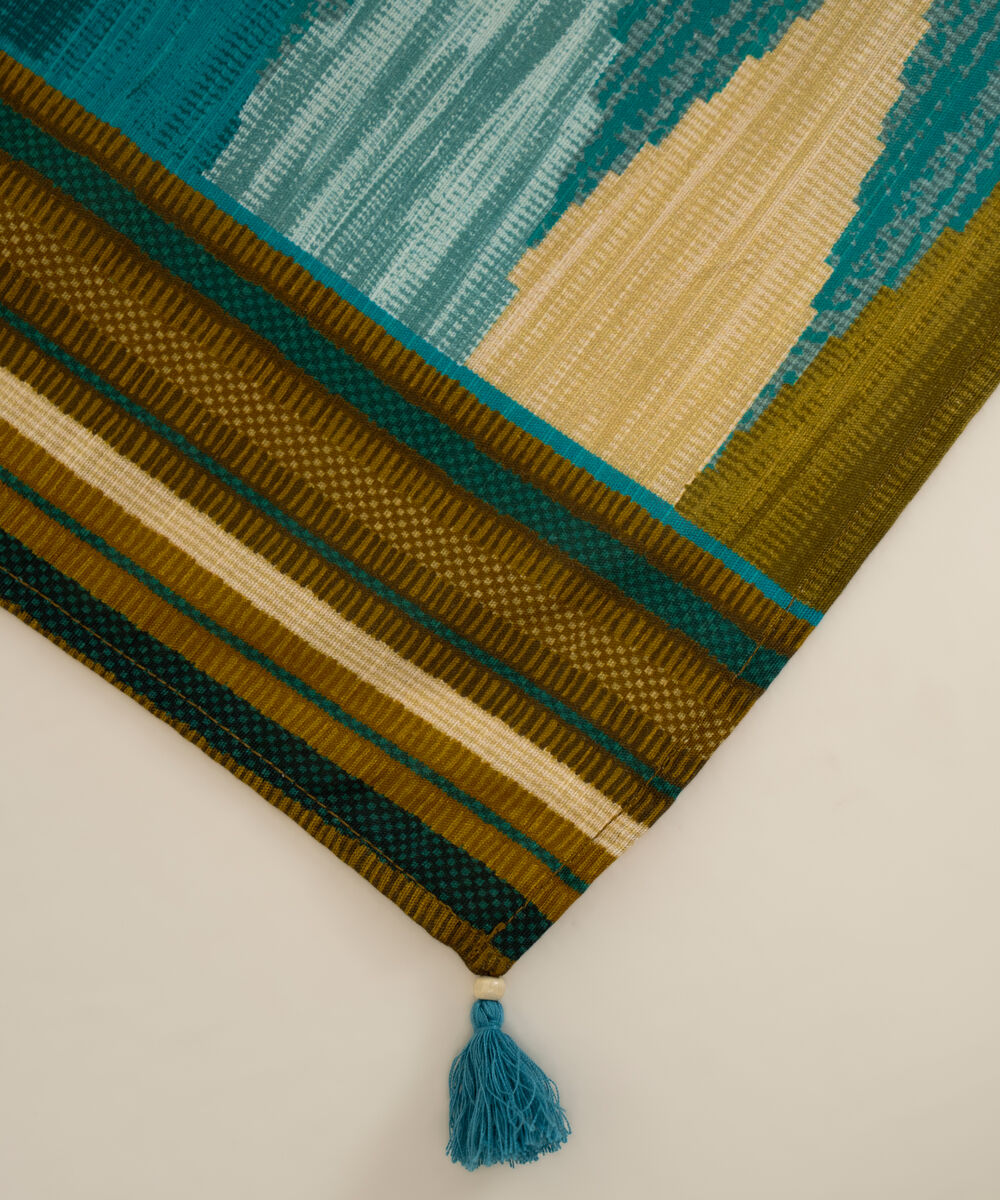 Khaddar Printed Blue Dupatta