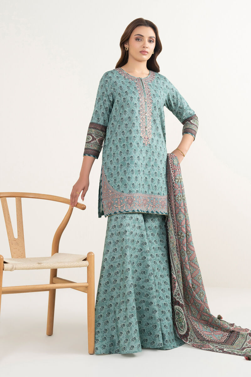 3 Piece - Embroidered Lawn Suit