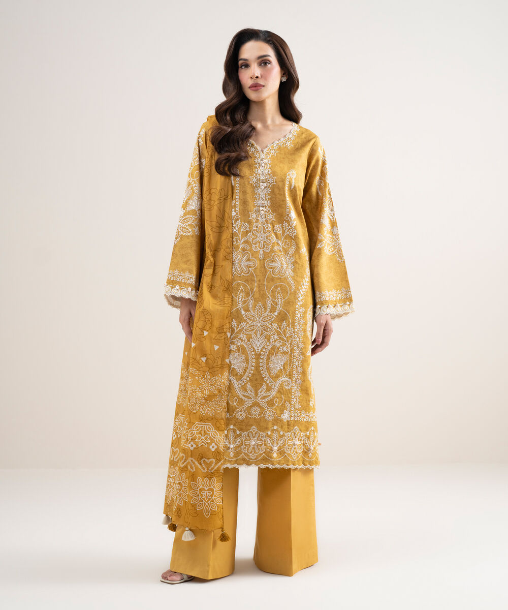 3 Piece - Embroidered Lawn Suit