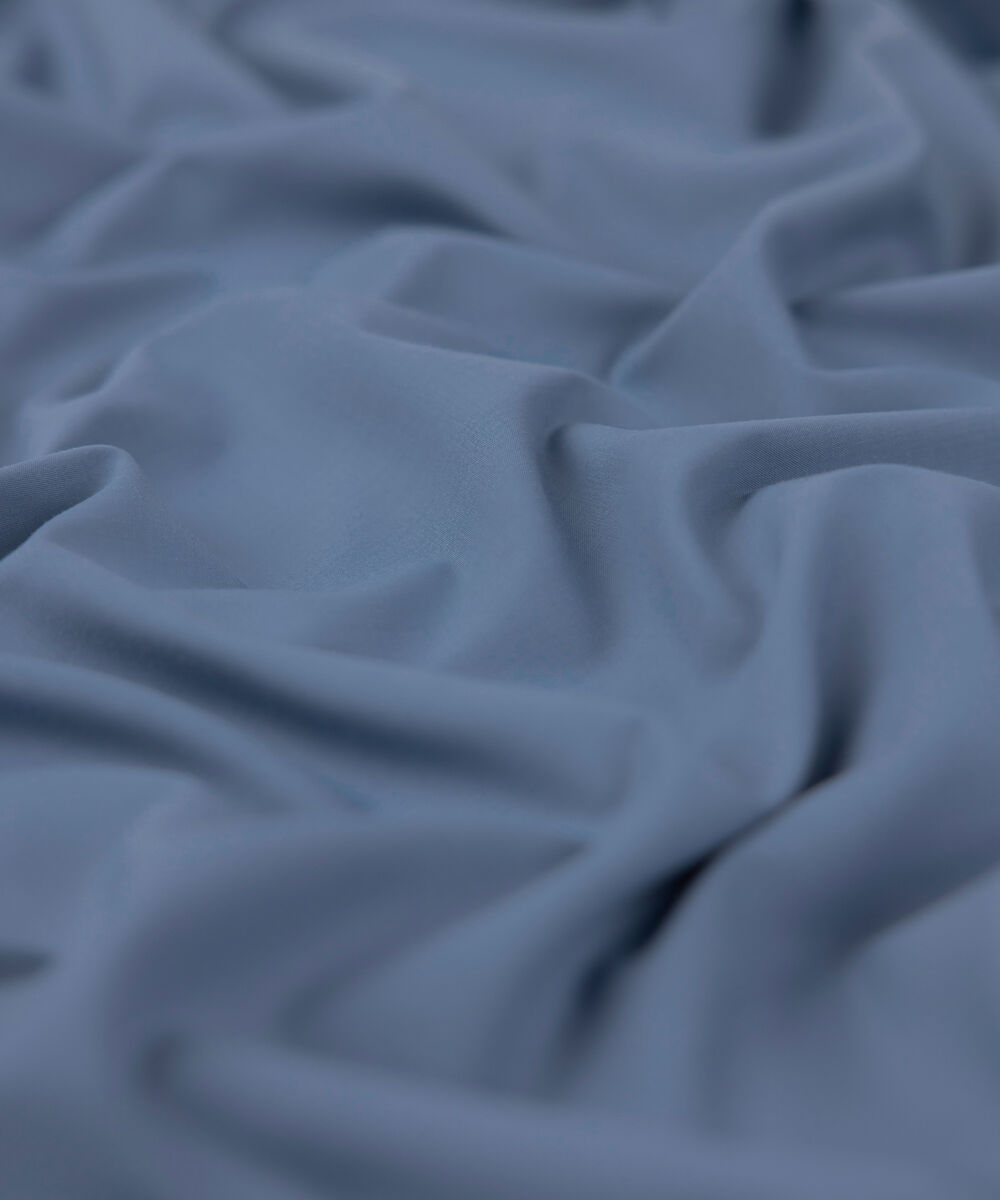 Men Unstitched Wash & Wear Blue Full Suit Fabric