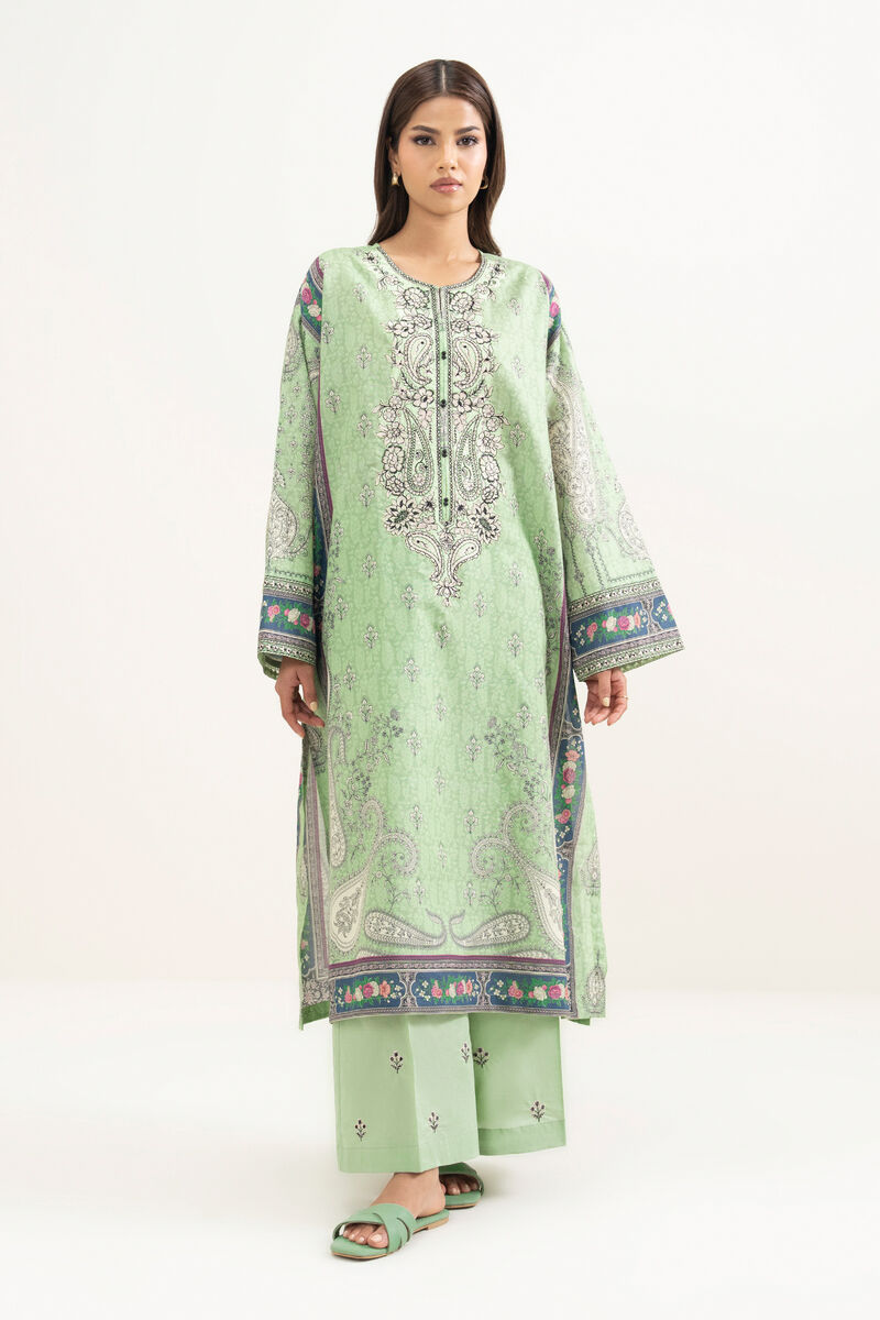Embroidered Zari Cotton Shirt