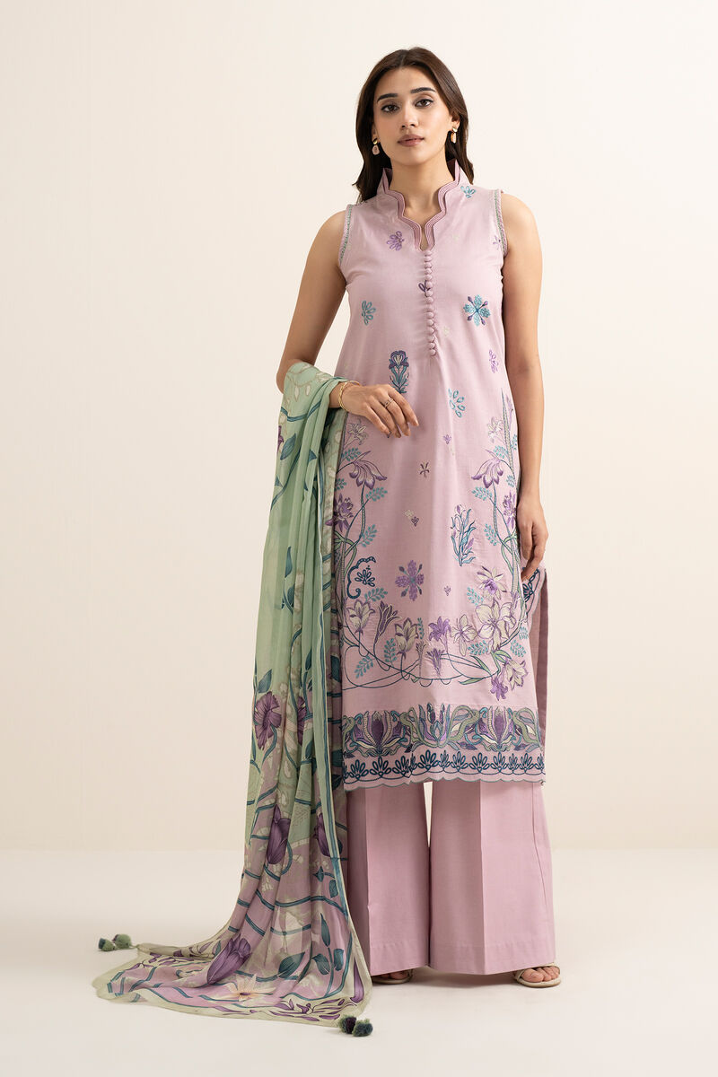 3 Piece - Embroidered Lawn Suit