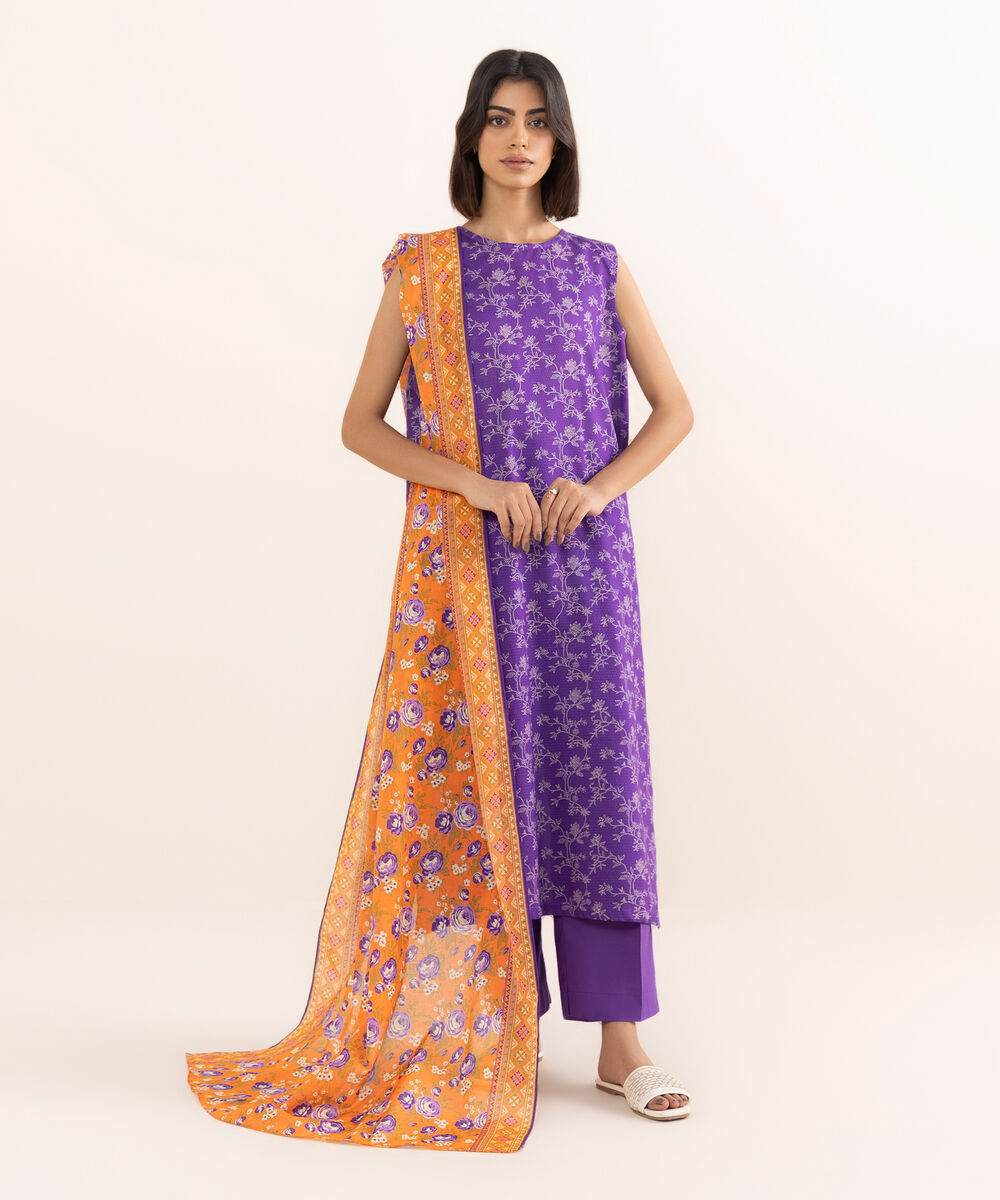 Fine Voile Multi Printed Dupatta