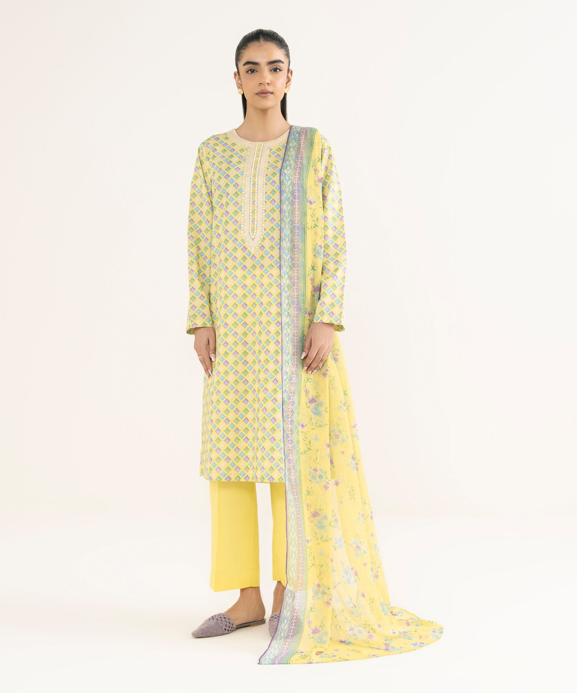Printed Dupatta 3PCDFW25V37D