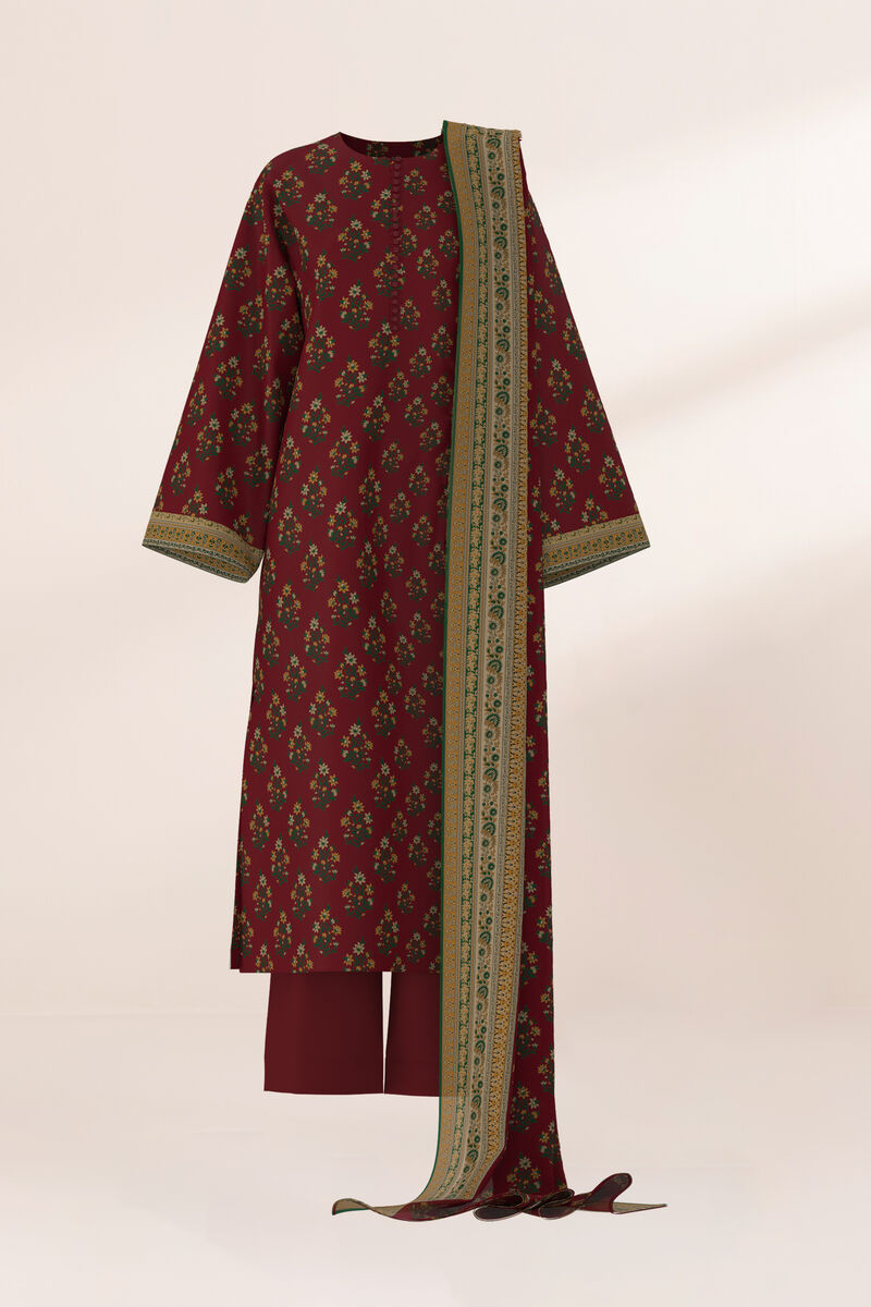 3 Piece - Printed Lawn Suit