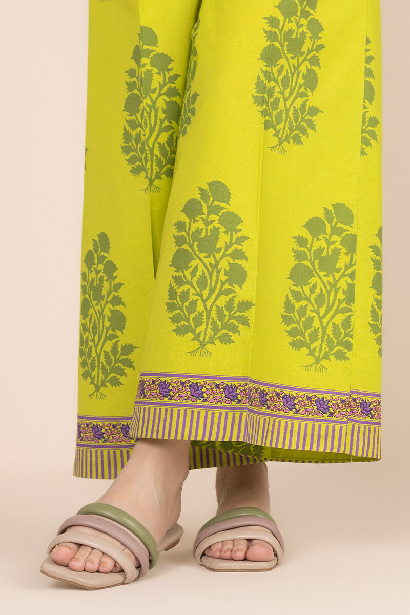 Printed Cambric Flared Pants