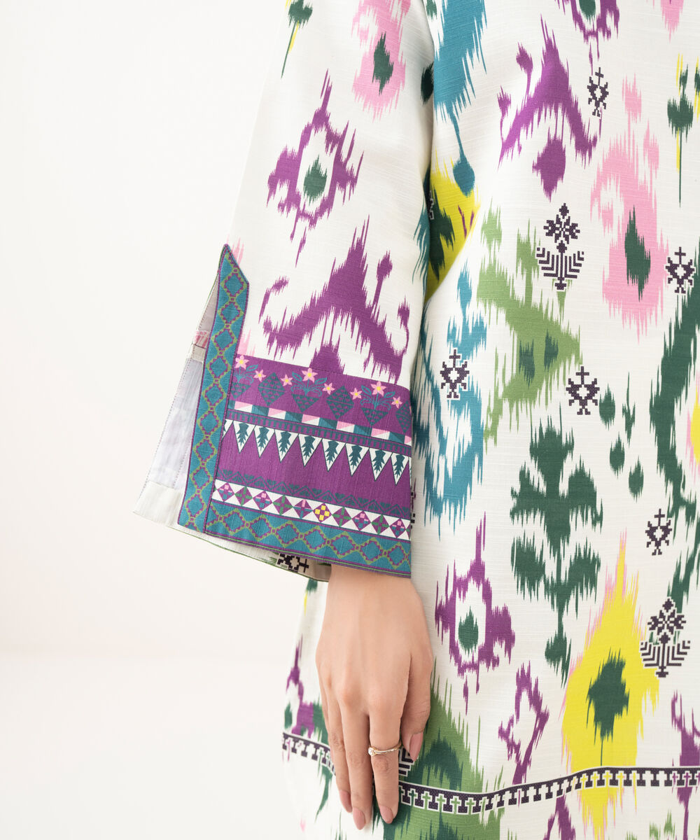 Women's Khaddar Printed Multi Unstitched Shirt