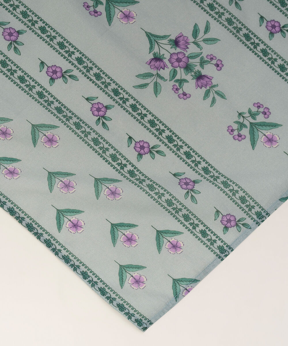 Printed Lawn Blue Dupatta