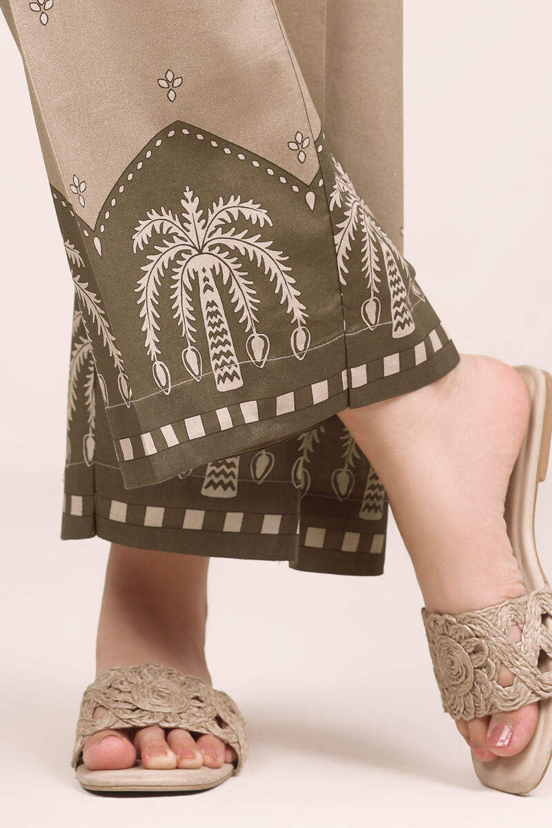 Printed Cambric Flared Pants