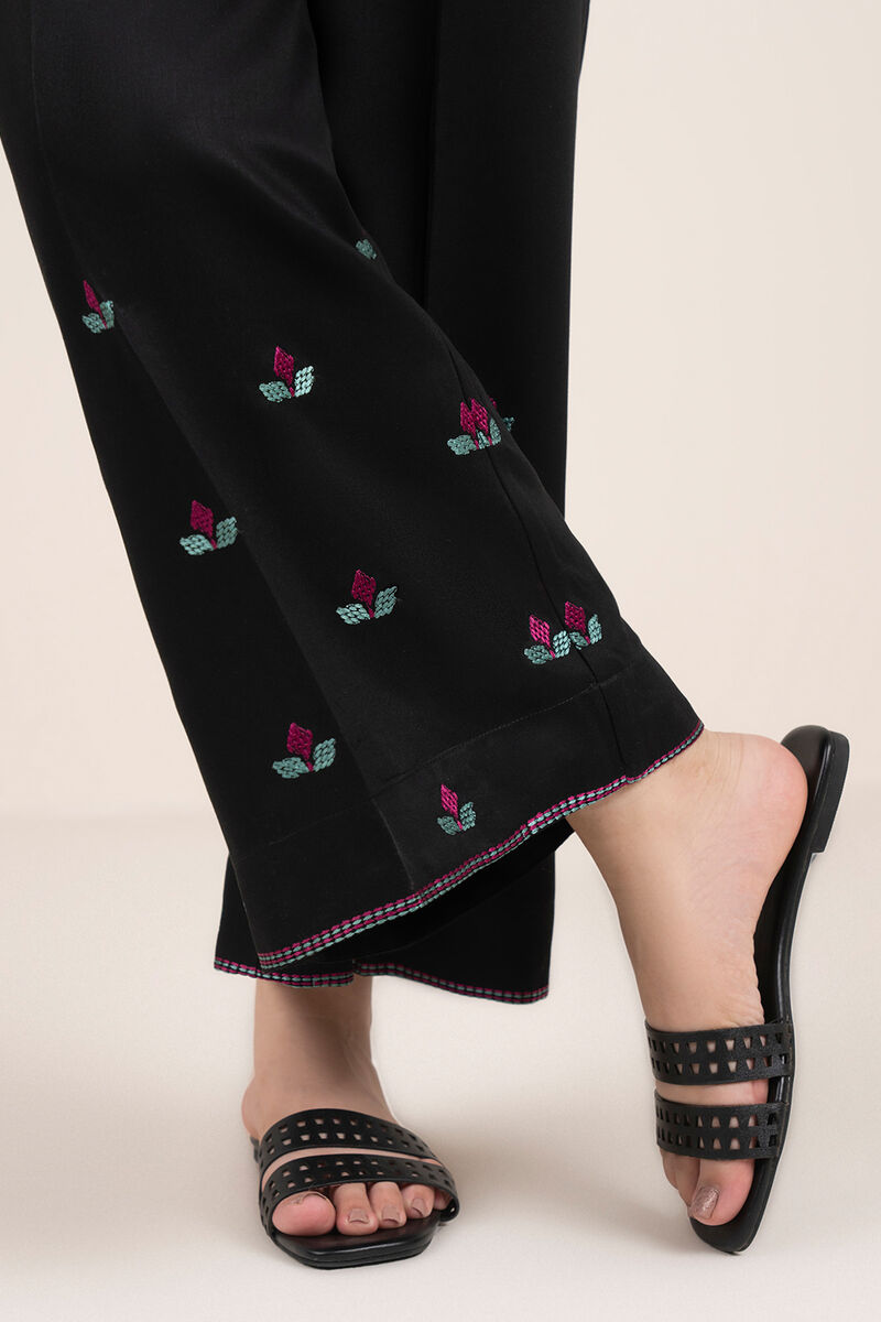 Embroidered Viscose Marina Culottes