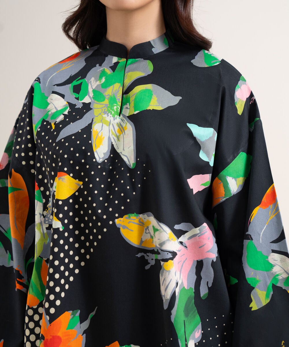 Women's Unstitched Lawn Printed Multi  2 Piece Suit