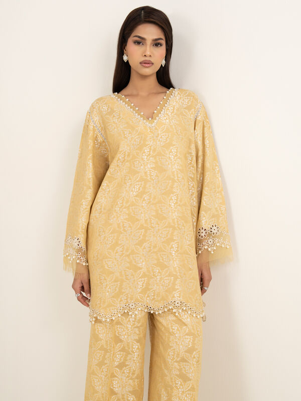 2 Piece - Embroidered Zari Jacquard Suit