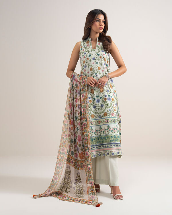 3 Piece - Printed Lawn Suit