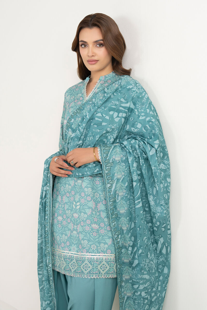 3 Piece - Printed Lawn Suit