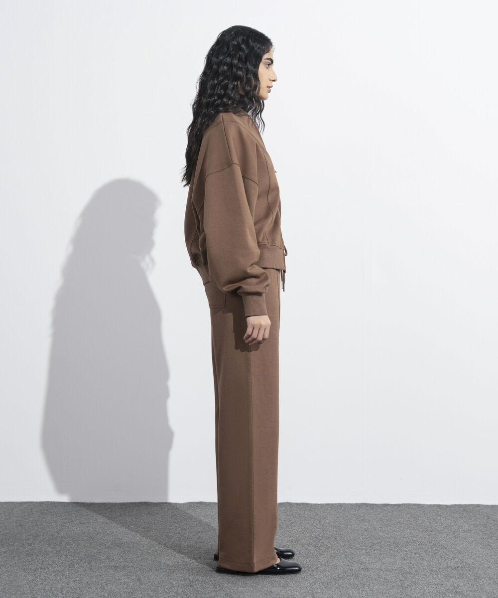 Women's Western Wear Light Brown Interlock Bomber Jacket