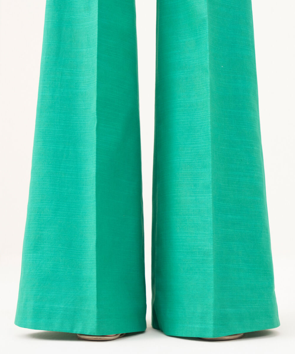 Women's Unstitched Khaddar Printed Green  3 Piece Suit