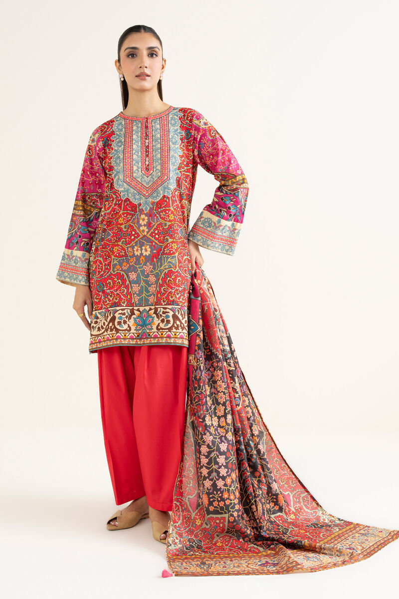 Printed Tussar Silk Dupatta