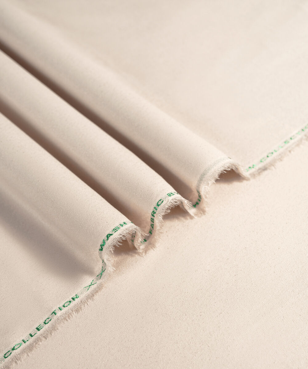 Men's Unstitched 2-Piece Premium Ayudia Beige Suit