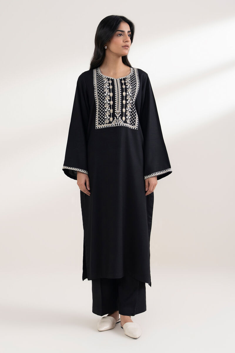 Embroidered Arabic Khaddar Shirt