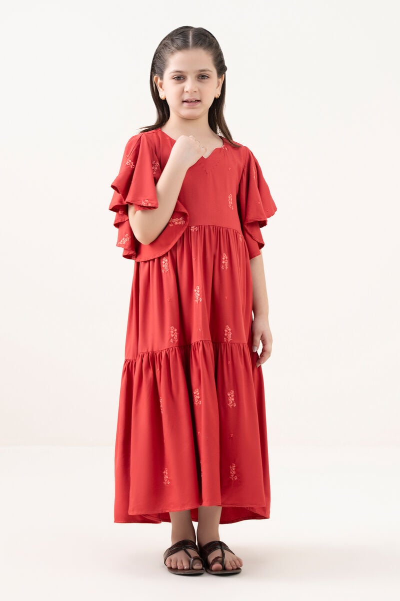 Embroidered Viscose Marina Dress