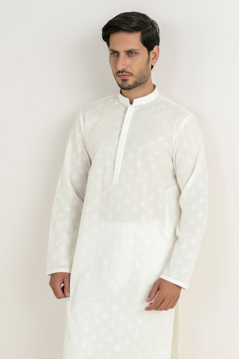 Embroidered Cotton Kurta