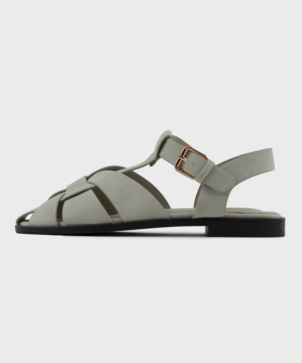 Beige Fisherman Sandals