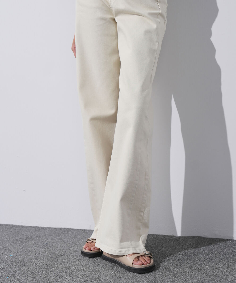 Women's Western Wear White Wide Leg Jeans