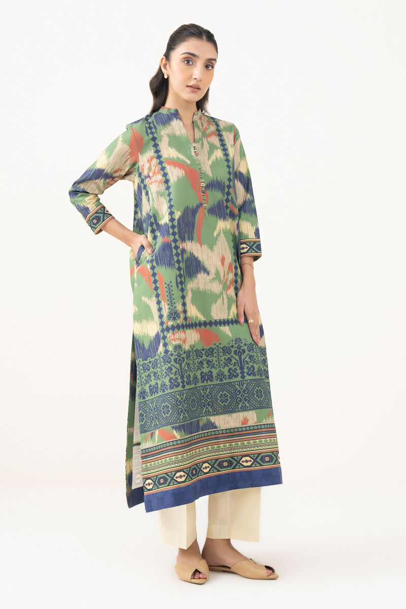 Printed Khaddar Shirt