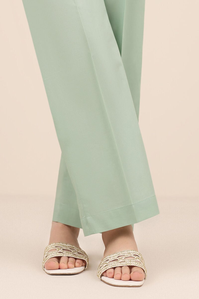 Solid Cambric Straight Pants