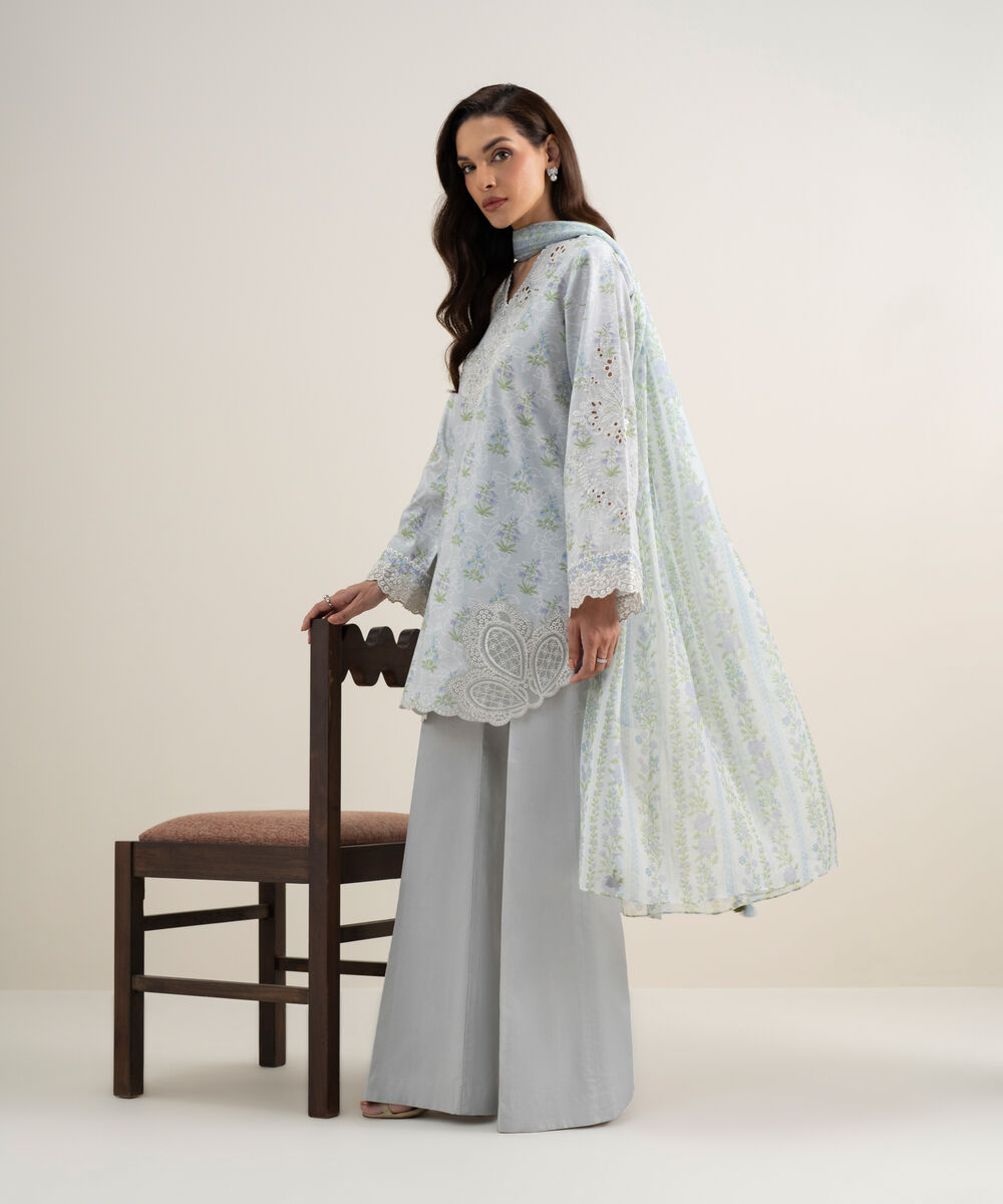 3 Piece - Embroidered Lawn Suit
