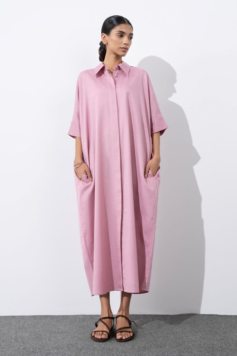 Linen Blend Dress