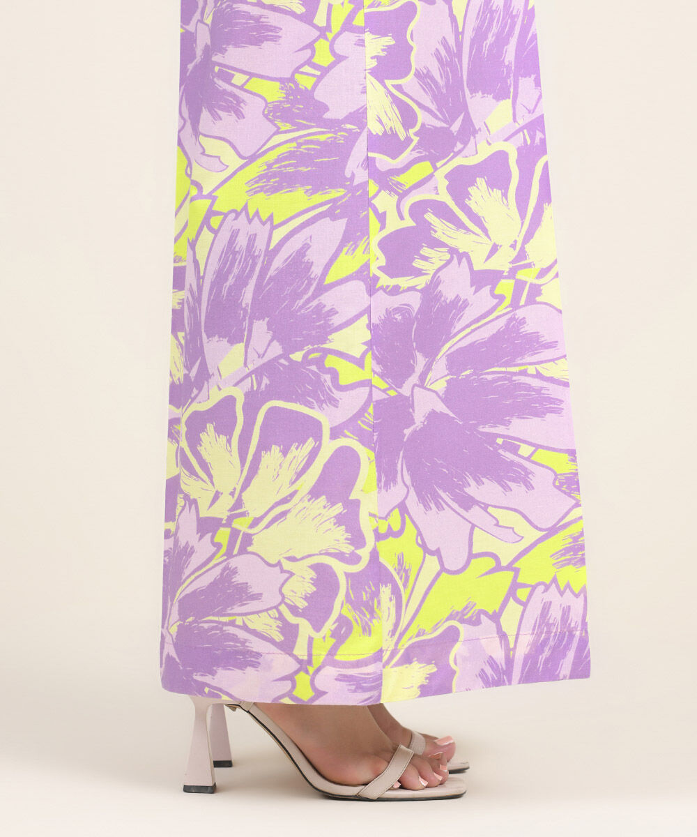 Women's RTW Cambric Multi Printed Flared Pants