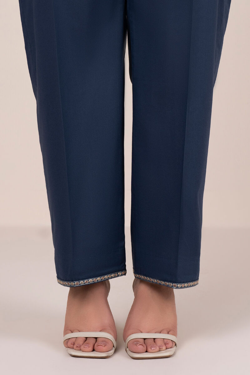 Solid Cambric Straight Pants