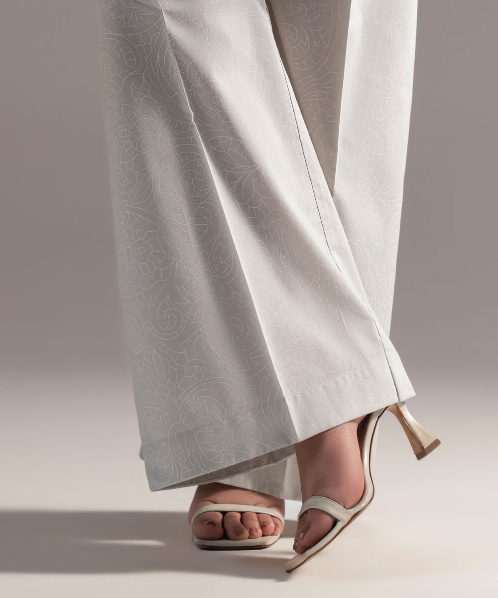 Women's RTW Cambric Printed Grey Culottes