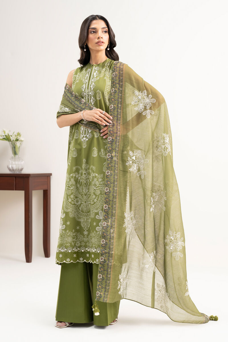 3 Piece - Embroidered Lawn Suit