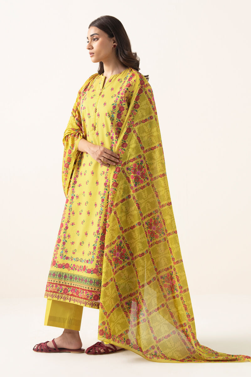 3 Piece - Printed Lawn Suit