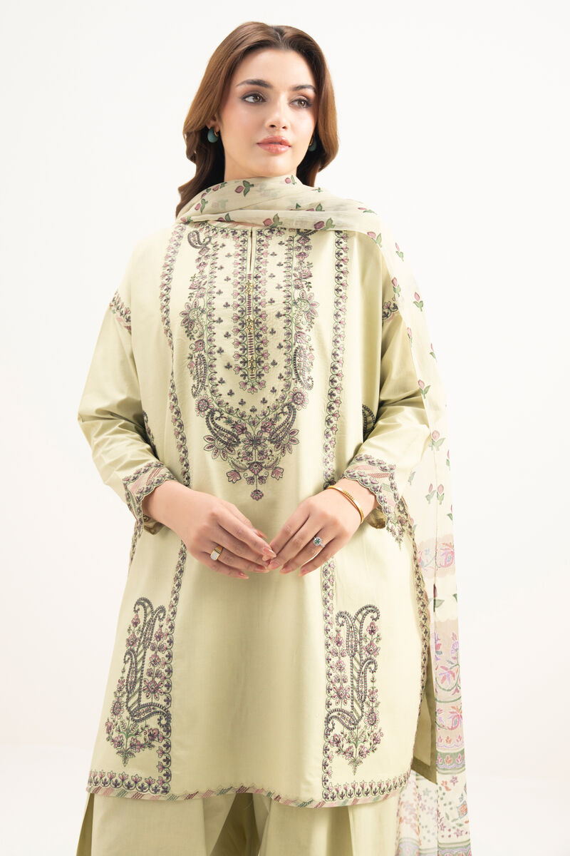 3 Piece - Embroidered Lawn Suit