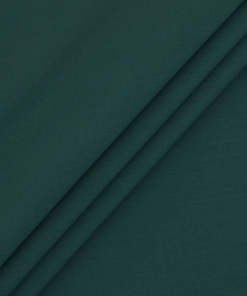 Men's Unstitched 2-Piece Premium Cotton Teal Green Suit