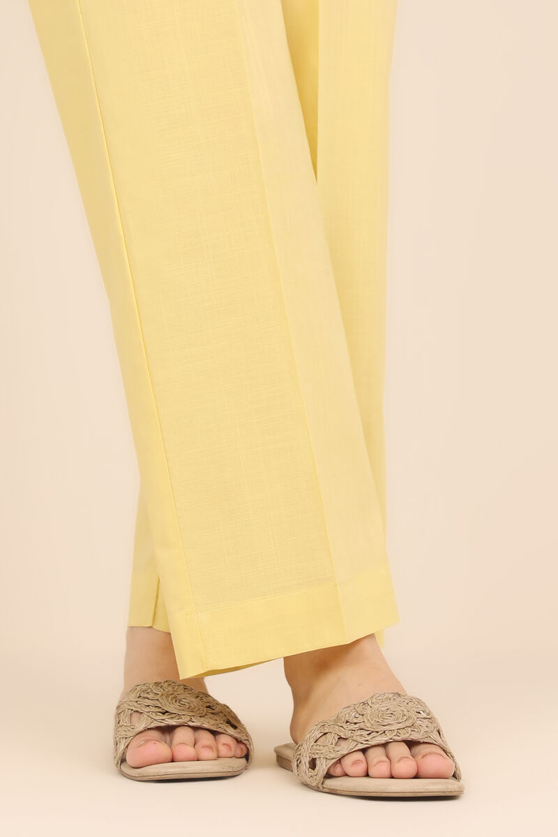 Solid Crosshatch Straight Pants