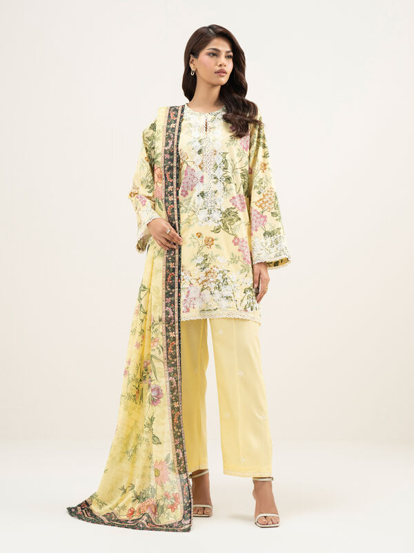 3 Piece - Embroidered Lawn Suit
