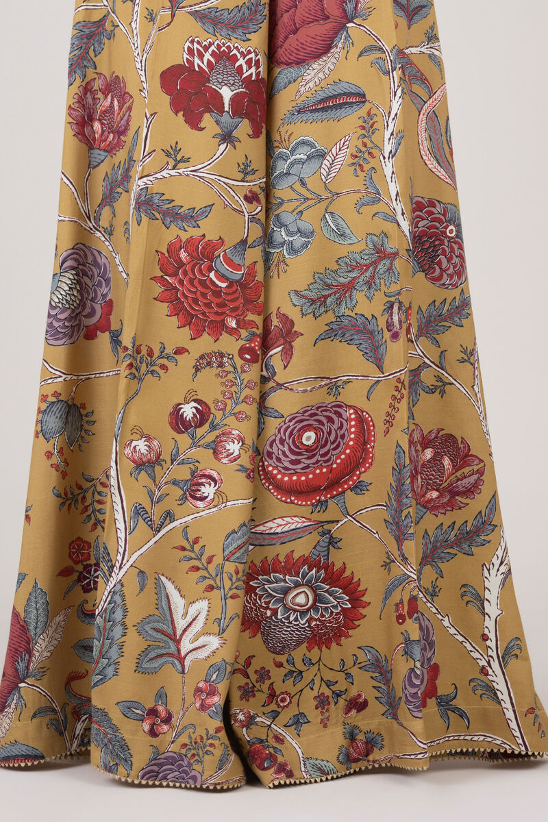 Printed Raw Silk Sharara