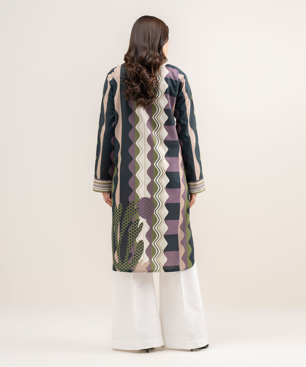 Women's Unstitched Lawn Printed Multi Shirt