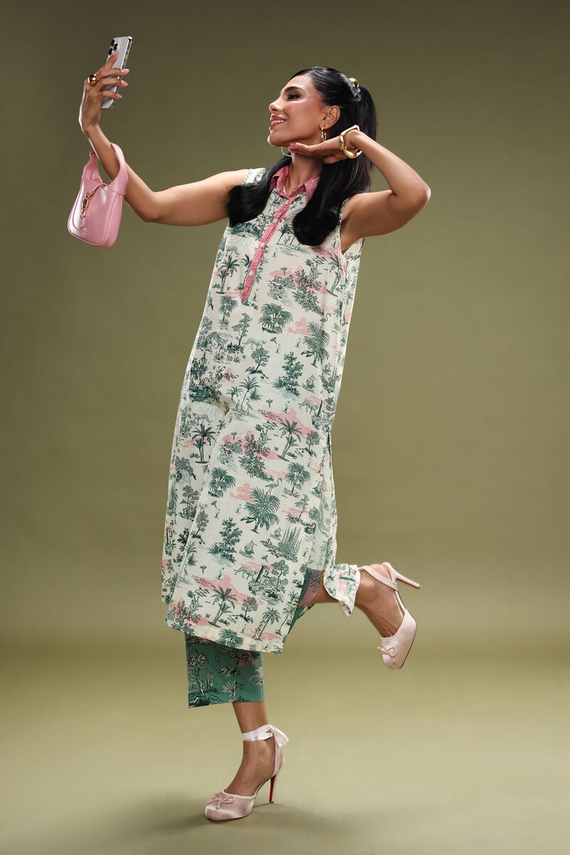 Printed Lawn Viscose Shirt