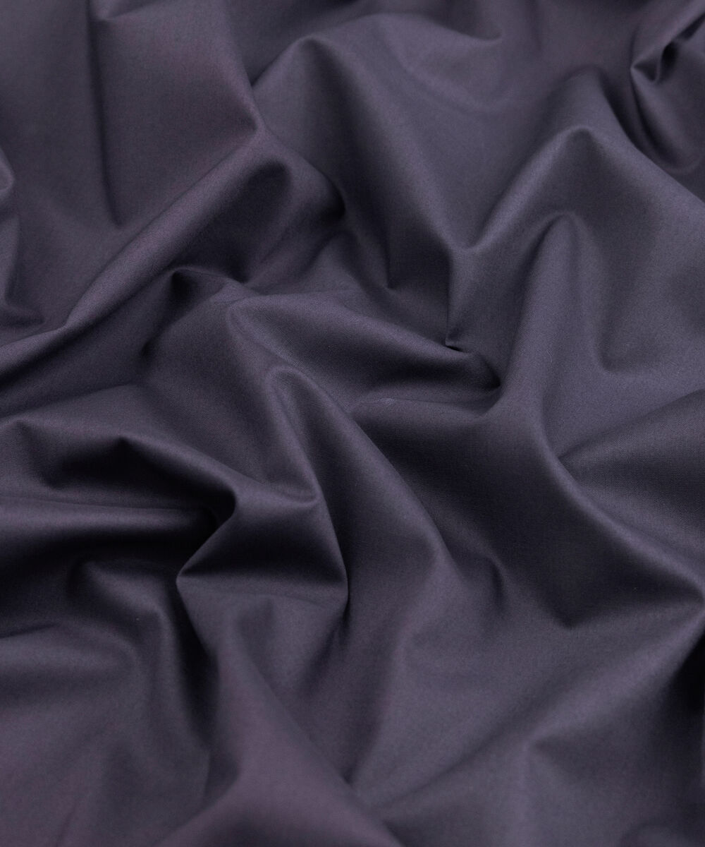 Men's Unstitched Two-Piece Dark Purple Premium Cotton Suit