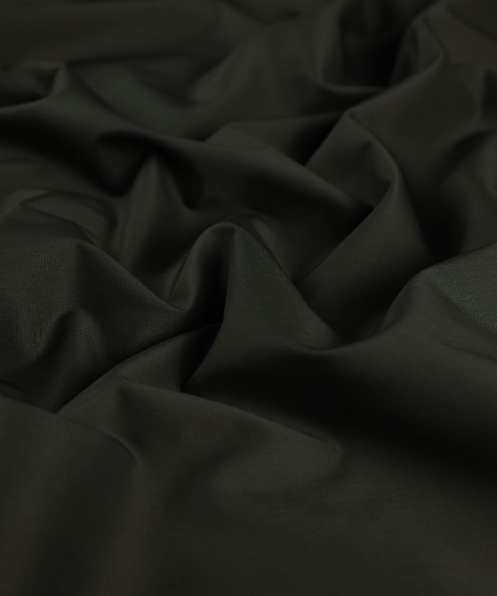 Men's Unstitched Luxury Cotton Green Full Suit Fabric