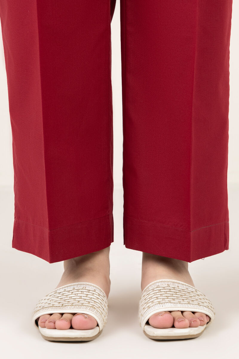 Solid Cambric Straight Pants